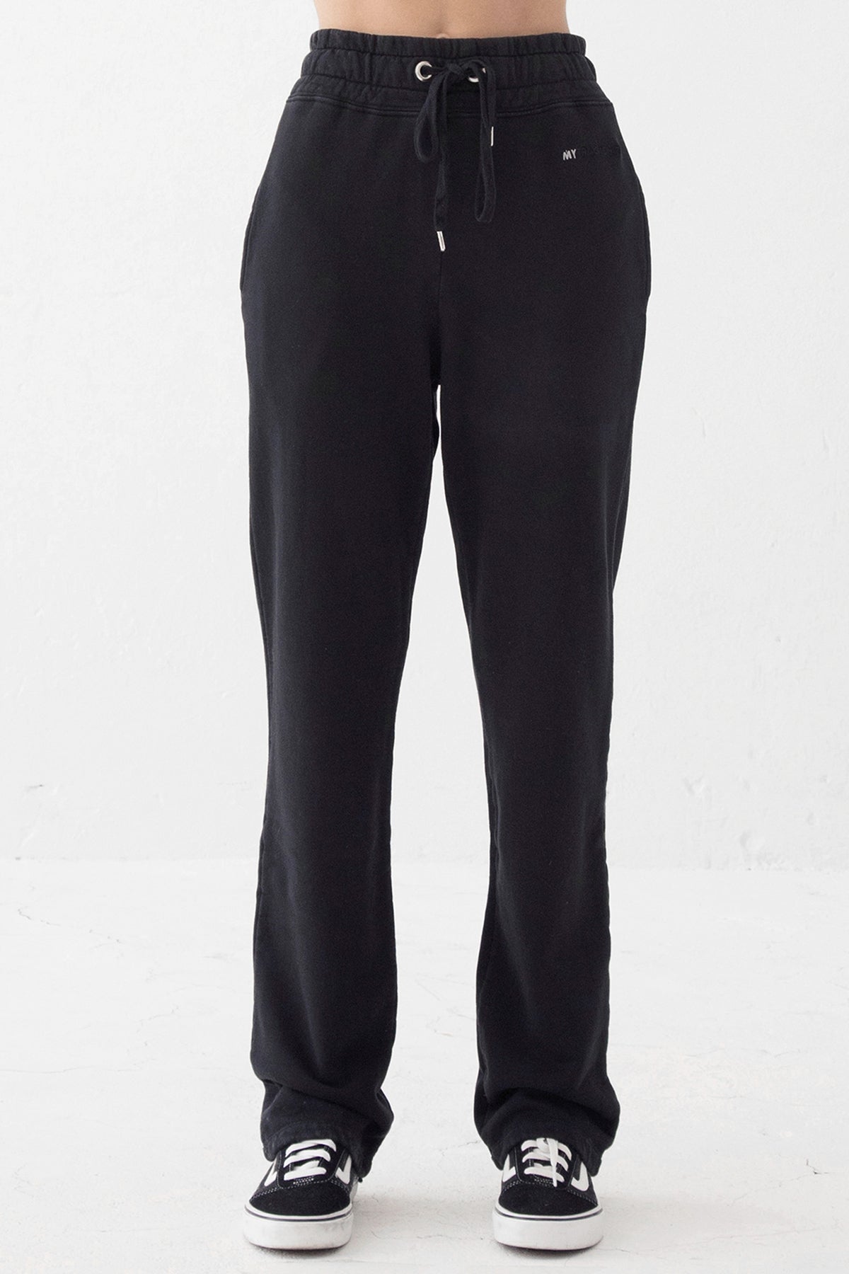 HIGH WAIST STRAIGHT-LEG PANTS