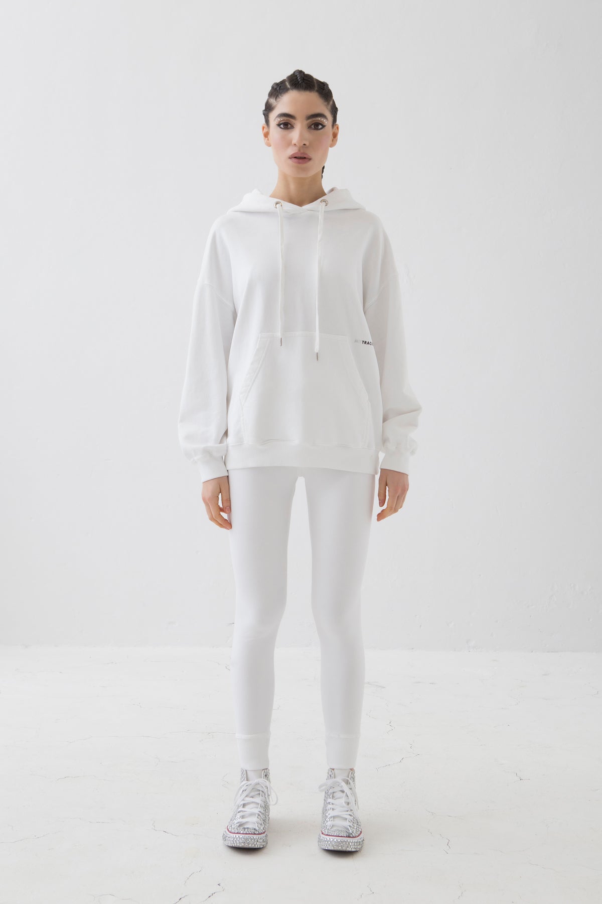 MYTRACKSUIT - HOODIE SWEATER / LEGGINGS PANTS WHITE