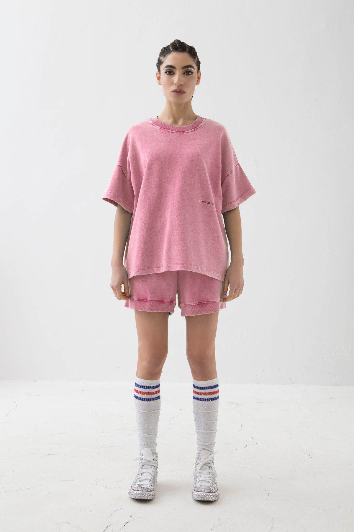 MYTRACKSUIT - T-SHIRT/PANTALONE CORTO FUCSIA