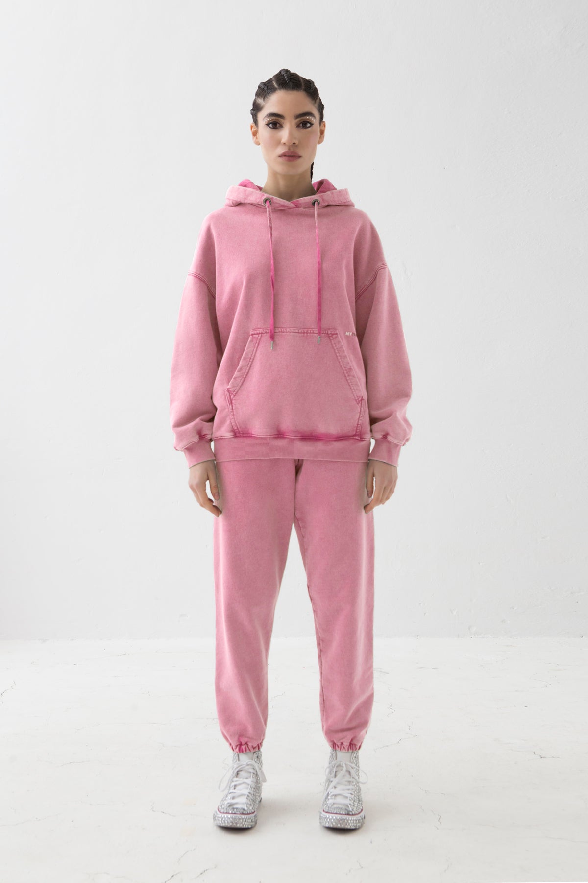 MYTRACKSUIT - FELPA CAPPUCCIO/JOGGER FUCSIA