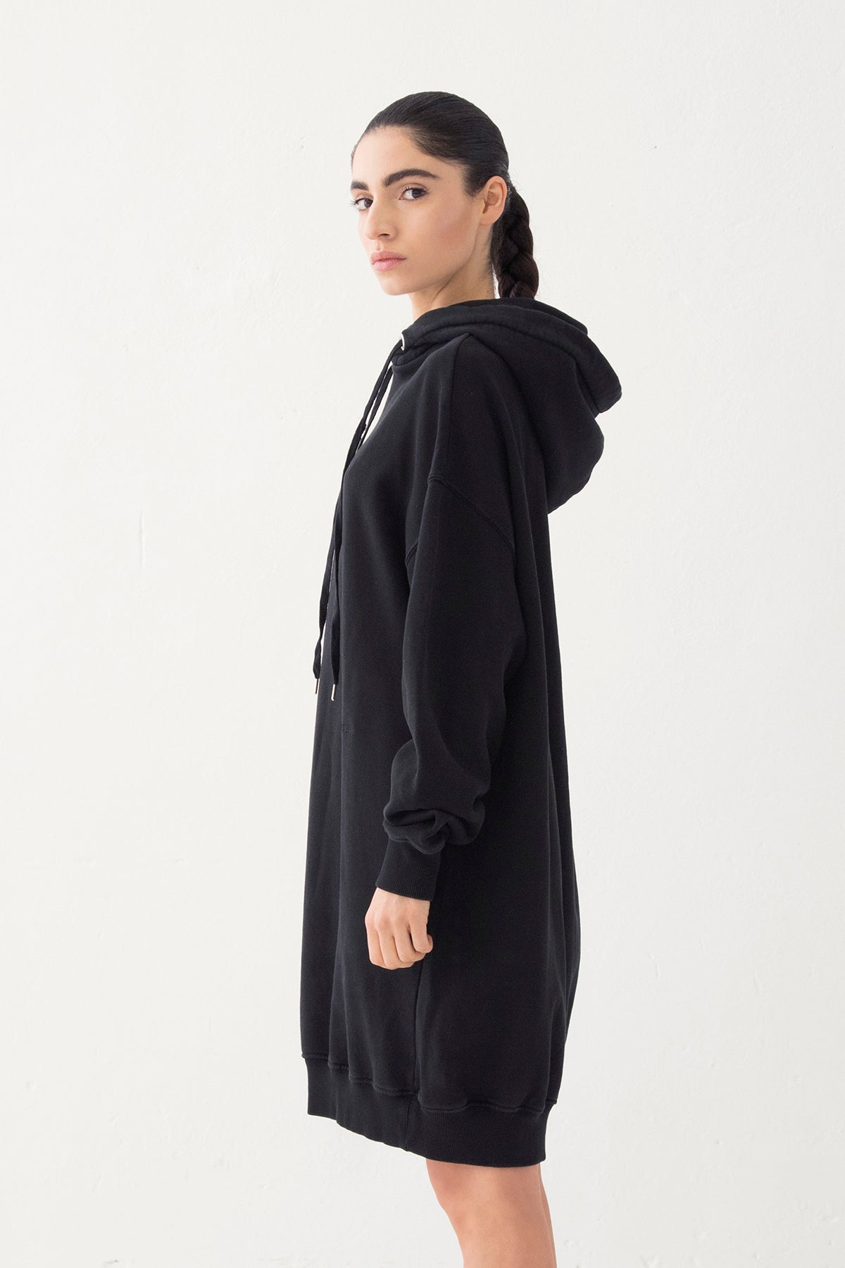 LONG OVER HOODIE SWEATER